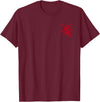 SCOTTISH RED LION Scotland RED Lion Rampant Symbol T-Shirt - Burgundy