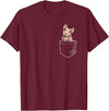Boys Girls Skinny Pig Mom Gifts T Shirts & Hoodies Funny Kawaii Kids Pet Pocket Hairless Guinea Pig Lover T-Shirt - Burgundy