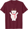 Ugly Sweater Designs Christmas Polar Bear T-Shirt - Burgundy