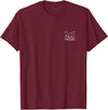 The Cat Head Apparel Co Cat Minimalist T-Shirt - Burgundy
