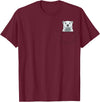 PeekingZoo Polar Bear Pocket Polar Bear In Pocket Polar Bear Peeking T-Shirt - Burgundy