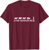 Cow by Mr.Y.T. Cow whisperer farmer T-Shirt - Burgundy