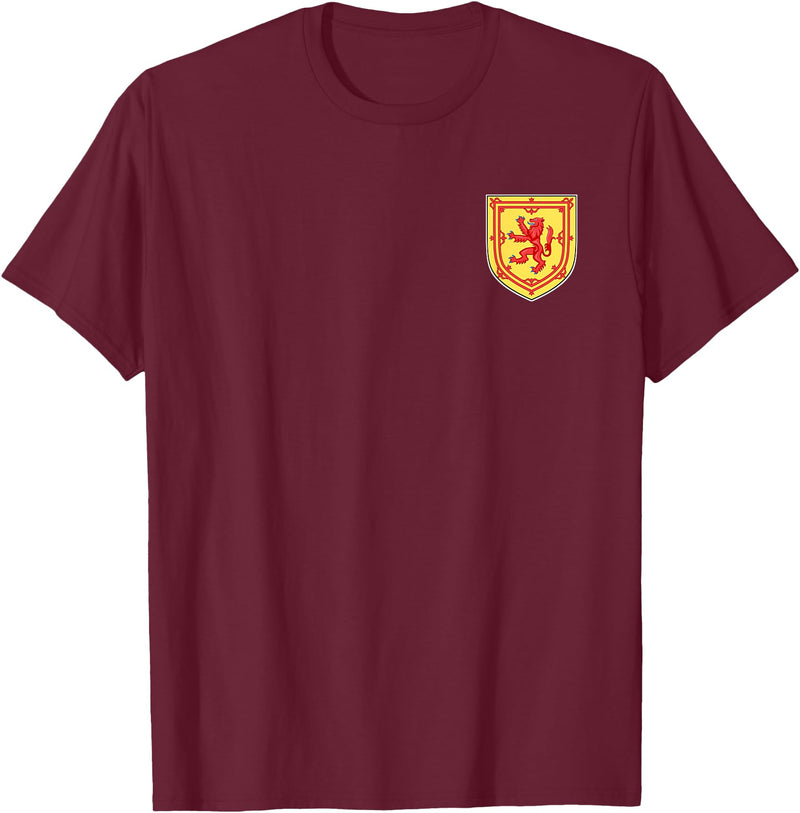 SCOTTISH RED LION Scotland RED Lion Rampant T-Shirt - Burgundy