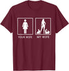 Your Wife My Wife Bunny Rabbit T-Shirt in Burgundy