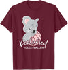 FIDORATIS koalafiziert Koala Bär Shirts Geschenke Koalafied Women's Volleyballer I Volleyball Beach Volleyball T-Shirt - Burgundy