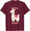 Cute Llama Shirts Drama Llama T-Shirt for Adults and Kids T-Shirt - Burgundy