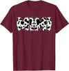Family Matching Gifts Cow Mimi Cow Print Cow Pattern Mother's Day T-Shirt - Burgundy