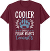 Polar Bear Apparel and Gifts Funny Polar Bear Quote - Cooler Than A Polar Bear's Toenails T-Shirt - Burgundy