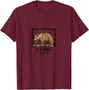 National Parks Nature Lovers Camping Apparel Katmai National Park Bear T-Shirt - Burgundy