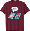 Bacon T Shirt Co Next Time Wear Sunscreen Funny Pig Bacon Sunbathing T-Shirt - Burgundy