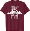 Eternal Angler Detroit River Walleye Fishing T Shirt for Men Women T-Shirt - Burgundy
