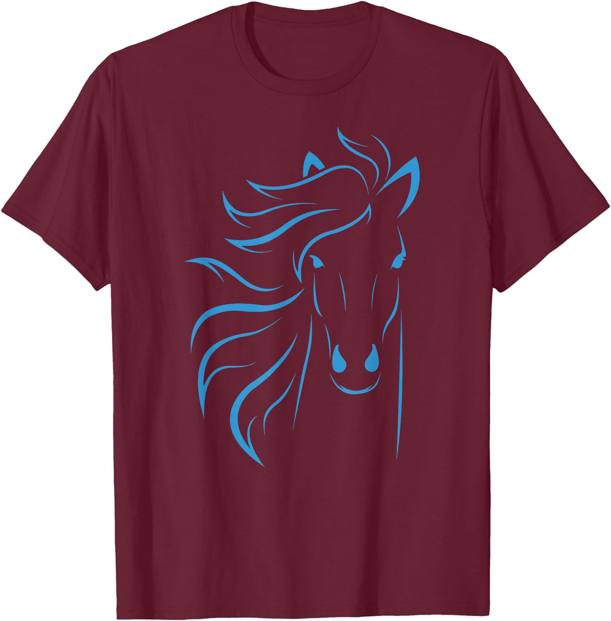 Horse Shirts Co20 Horse Lover Gifts Women's Equestrian Men Horseback Riding T-Shirt - Burgundy