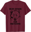 Bee Kind Tees Funny College Tests - Bear Down For Midterms T-Shirt - Burgundy