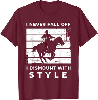 Funny Horse Quote Shirts And Equestrian Gifts Funny Horse Quote Outfit For A Lover Of Horse T-Shirt - Burgundy