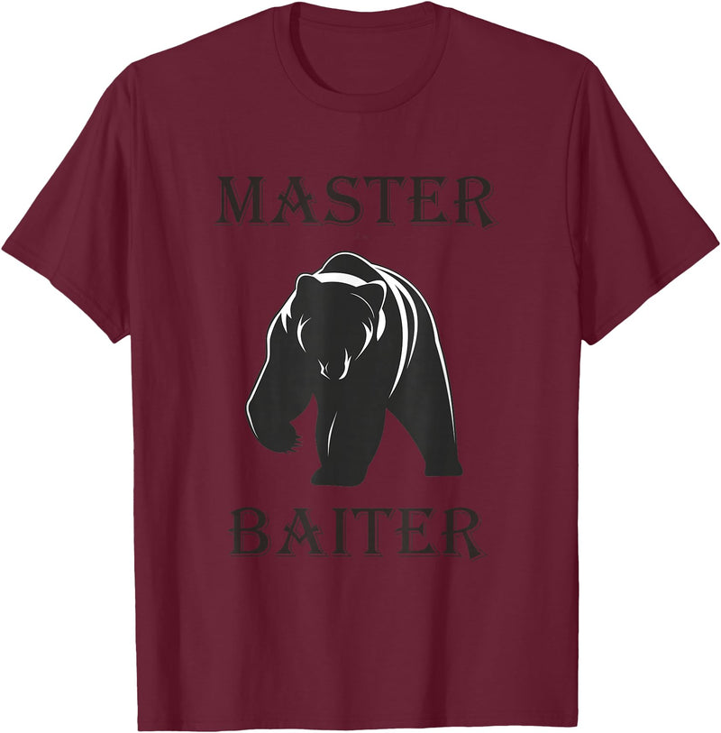 OutdoorMerch Master Bear Baiter Shirt T-Shirt - Burgundy