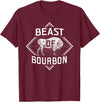 Bison Lover Shirts Beast Of Bourbon - American Bison Buffalo Lover Wildlife T-Shirt - Burgundy