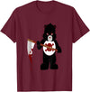 Jujubella Angry Bear Scare Bear Teddy Bear No Kids T-shirt T-Shirt - Burgundy