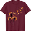 Lion Design Dandelion Lions Stuff for Lion Lover | Lion T-Shirt - Burgundy