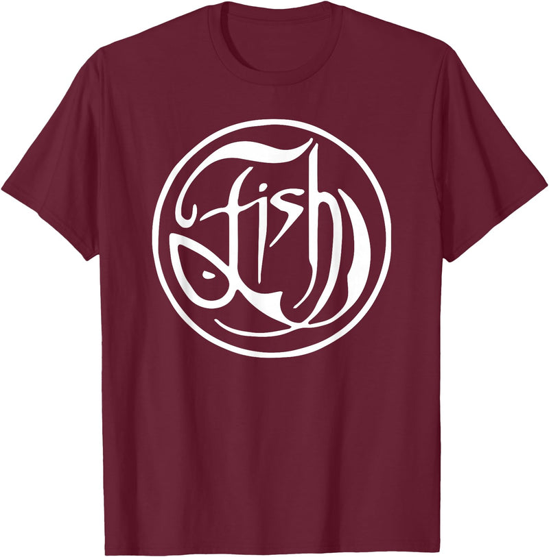 ceroveinticuatro Fish T-Shirt - Burgundy