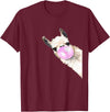 Funny Llama shirt animals costume girls mens Vintage Llama Women Shirt Llama Lovers for kids and girls T-Shirt - Burgundy