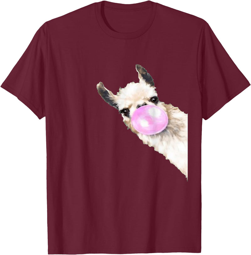 Funny Llama shirt animals costume girls mens Vintage Llama Women Shirt Llama Lovers for kids and girls T-Shirt - Burgundy