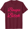 Mood wear Bougie Bitch T-Shirt - Black, Small - Modern Fun, Letter Print - Halloween, Party, Birthday, Christmas - Women,