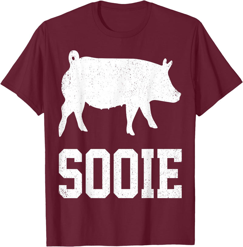 PIG Sooie T-Shirt - Burgundy