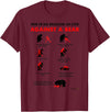 Bearmageddon How to Use BJJ Against a Bear T-Shirt - Burgundy