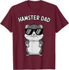 Funny Hamster Design for Men Dad Boys Animal Hamster Lover T-Shirt - Burgundy