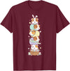 Guinea Pig Lovers Easter Day Costume for Boy Girl Funny Guinea Pig Easter Egg Kids Mens Womens Easter Day T-Shirt - Burgundy