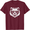 grandpa Bear Family Apparel Grandpa Bear Face with Sunglasses T-Shirt - Burgundy