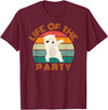 Christmas party cute bear dab dancing Life of the party, dabbing polar bear, birthday, Christmas T-Shirt - Burgundy