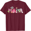 Farm Cow Gender Reveal First Birthday Family Mama Farm Animal Birthday 1st Family Matching Party Mom T-Shirt - Burgundy