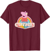 Peppa Pig Oh Yeah! Rainbow Daisy Queen T-Shirt - Burgundy
