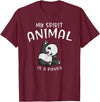 Animal Shirt Gifts for Birthday My Spirit Animal is A Panda Panda Bear SHIRTAnimal Lover Tee T-Shirt - Burgundy
