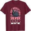 I Just Really Like My Silver Fox Rabbit T-Shirt in Burgundy