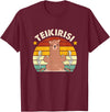 Teikirisi Take It Easy Funny Spanish Llama Latina Yoga T-Shirt - Burgundy