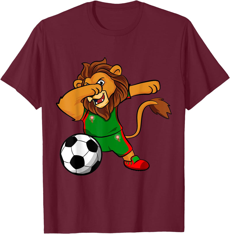 Lovers Maroc Berber culture Morocco Royal Lion for moroccan football lovers T-Shirt - Burgundy