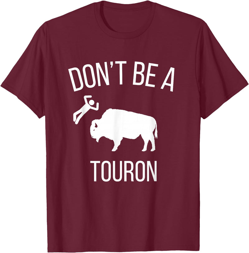 Funny Bison Boujee Cow Shirt - Funny Buffalo Shirt Sei kein Touron - Stroke den Bison nicht T-Shirt - Burgundy