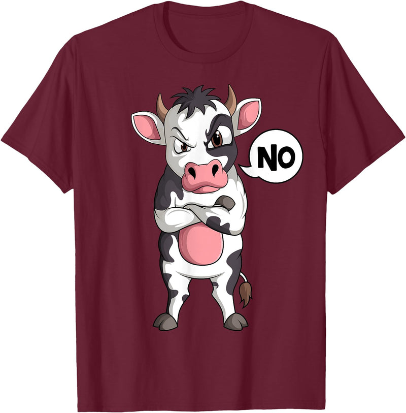 Funny Cow Lover & Owner Gift Ideas Cow Farmer Kids Boys Girls Womens T-Shirt - Burgundy