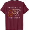 Schwule Bären & Bear Pride I Kissed a Bear an I liked it Gay Bear CSD T-Shirt - Burgundy