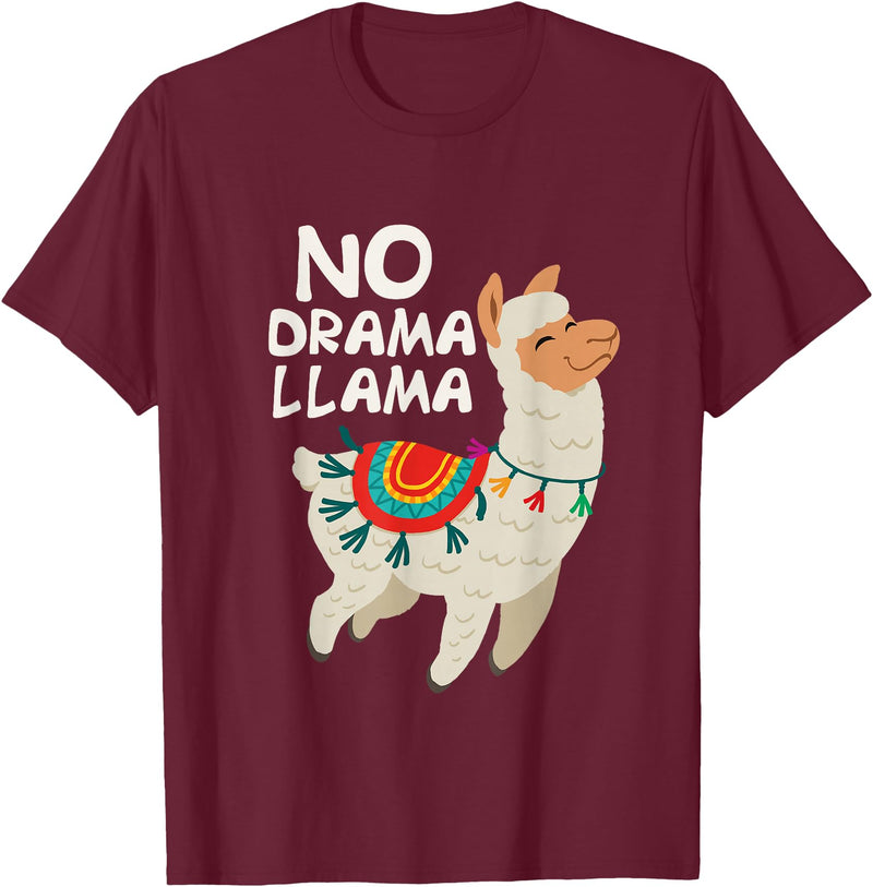 Give Me My No Drama Llama Co No Drama Llama Funny Lama T-Shirt - Burgundy