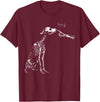 Halloween Boop Dog Skeleton Hand Dog Lover Spooky Season T-Shirt - Burgundy
