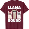 Funny Llama Gift Llama Lover Accessories & Stuff Funny Llama Design For Men Women Llama Alpaca Farm Animal T-Shirt - Burgundy