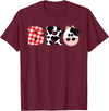 Funny Cow Mom And Dad Birthday Family Tees Brother of The Birthday for Boy Cow Farm Birthday Cow Bro T-Shirt - Burgundy