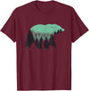 Grizzly Bear - Outdoor Apparel Bear Forest Nature Grizzly Hiking Outdoor Hunting Gift T-Shirt - Burgundy