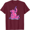 Drunk Gummy Bear - Funny Drinking Illustration Humor Alcohol T-Shirt - Burgundy