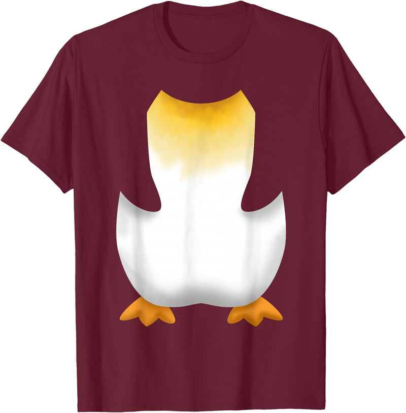penguin costume Cute Penguin Halloween Costume Children and Adults T-Shirt - Burgundy