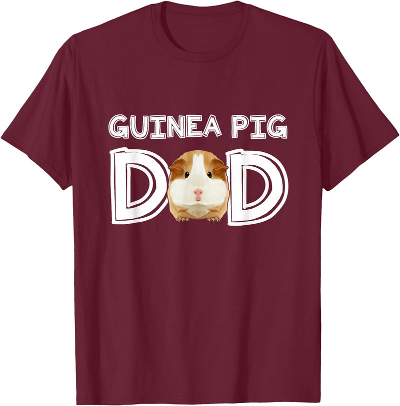 Cavy Breeder Fancier Accessories Clothes Guinea Pig Dad Father's Day Piggy Lover Owner Stuff Cavy T-Shirt - Burgundy