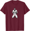 Jay Moe Design Bear, Pride, Gay Pride, Bear Pride Flag, Gay, Rainbow Flag T-Shirt - Burgundy